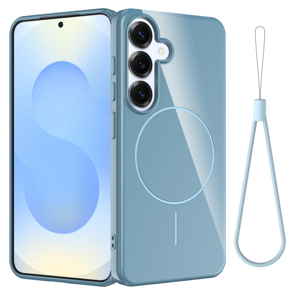 Carry gelový obal s MagSafe na Samsung Galaxy S25 FE - modrý