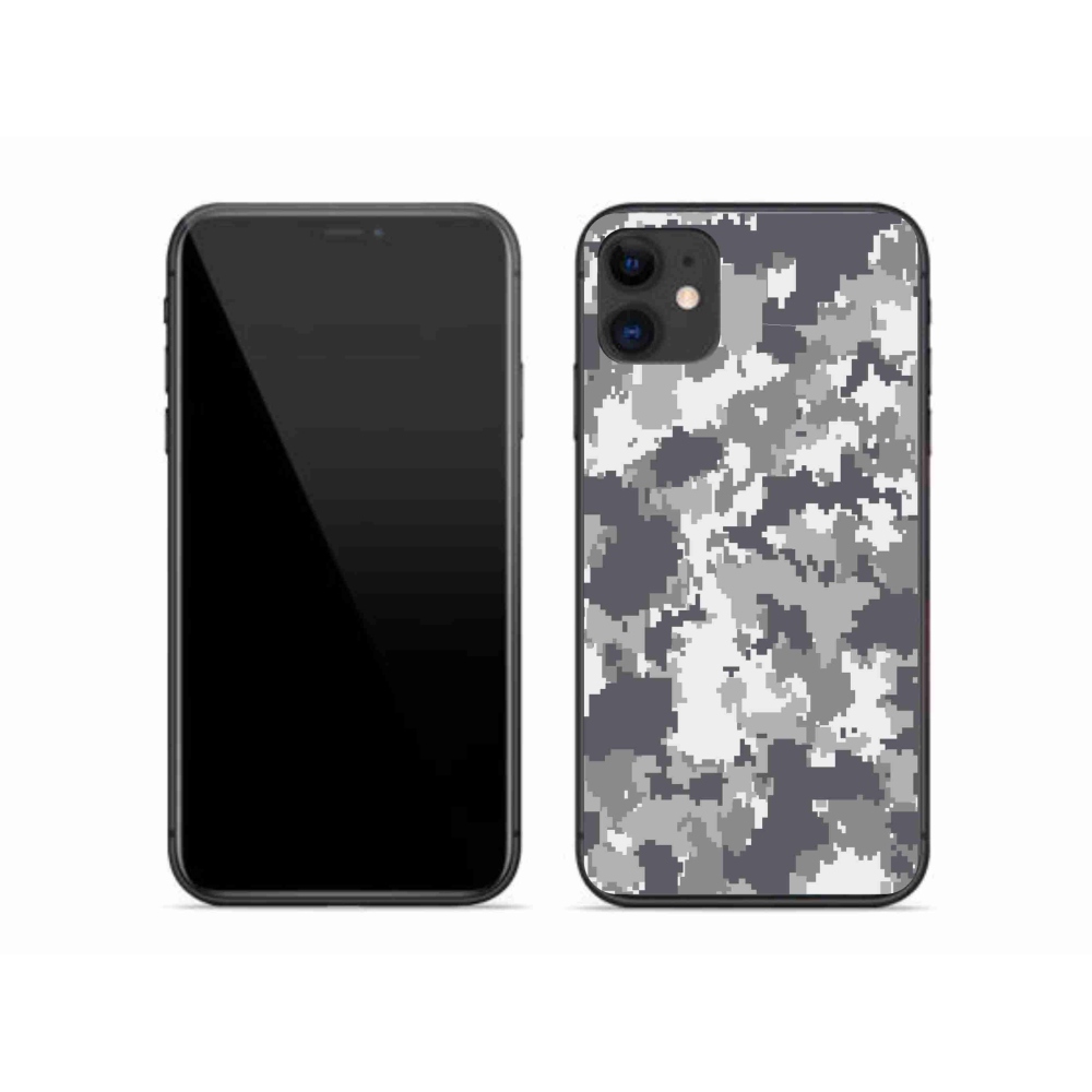 Gelový kryt mmCase na iPhone 11 - maskáčový vzor 2