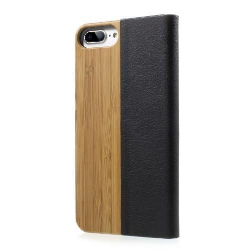 Realy PU kožené pouzdro na iPhone 8 Plus a 7 Plus - světlehnědý