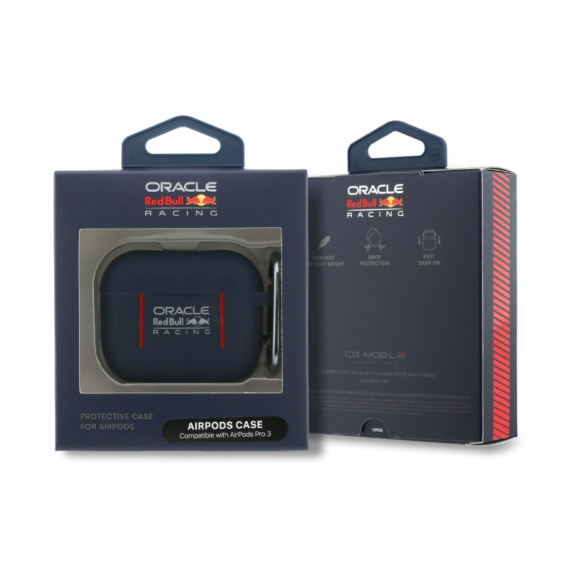 Red Bull Lines Silikonové Pouzdro pro AirPods Pro 3 Navy