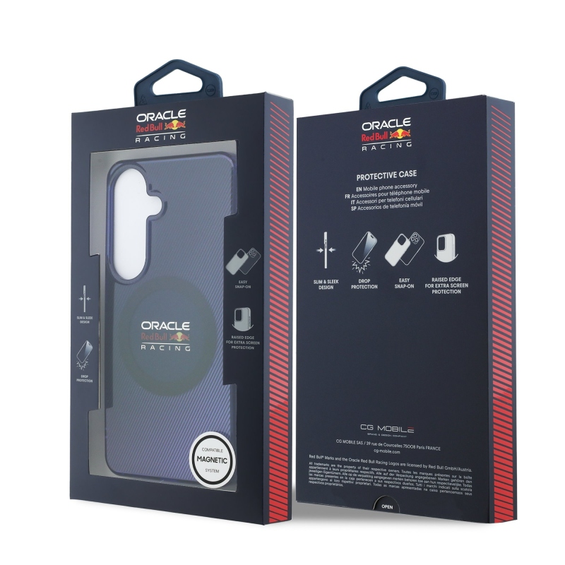 Red Bull PC Double Layer Blended Lines Magnetic Zadní Kryt pro Samsung Galaxy S26 Navy