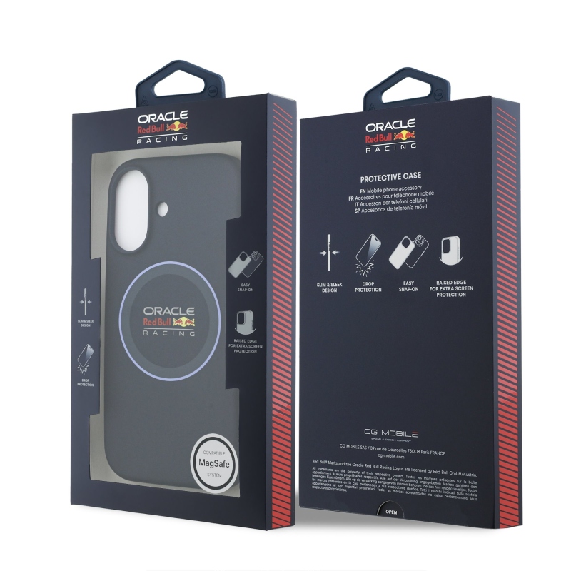 Red Bull Silicone Blue Ring MagSafe Zadní Kryt pro iPhone 17 Navy