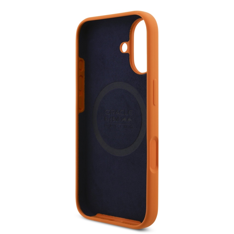Red Bull Silicone Blue Ring MagSafe Zadní Kryt pro iPhone 17 Orange