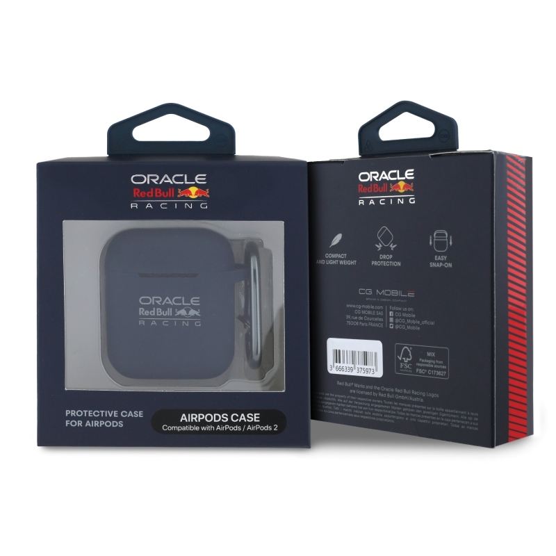 Red Bull Silikonové Pouzdro pro AirPods 1/2 Navy