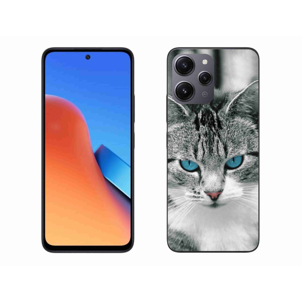 Gelový kryt mmCase na Xiaomi Redmi 12 - kočičí pohled 1