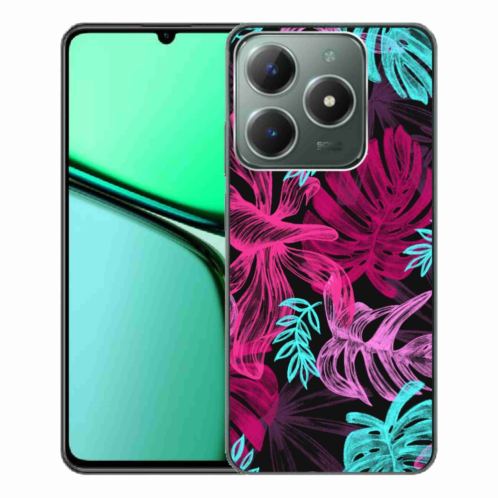 Gelový kryt mmCase na Realme C61 - květiny 1