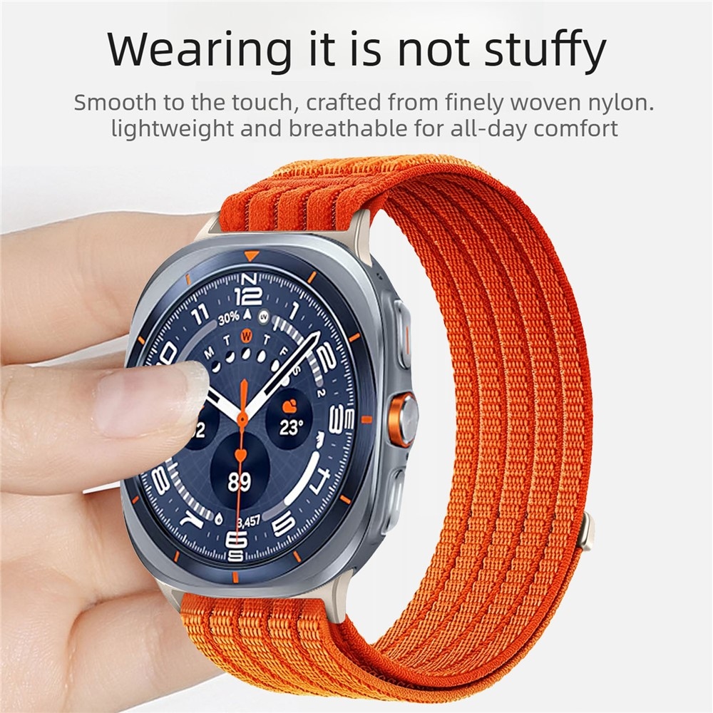 Reply nylonový řemínek na Samsung Galaxy Watch Ultra (2025) 47mm - oranžový