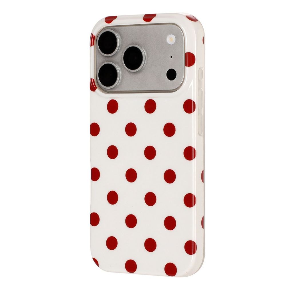 Retro Dot gelový obal na mobil iPhone 18 Pro Max/17 Pro Max - bílý