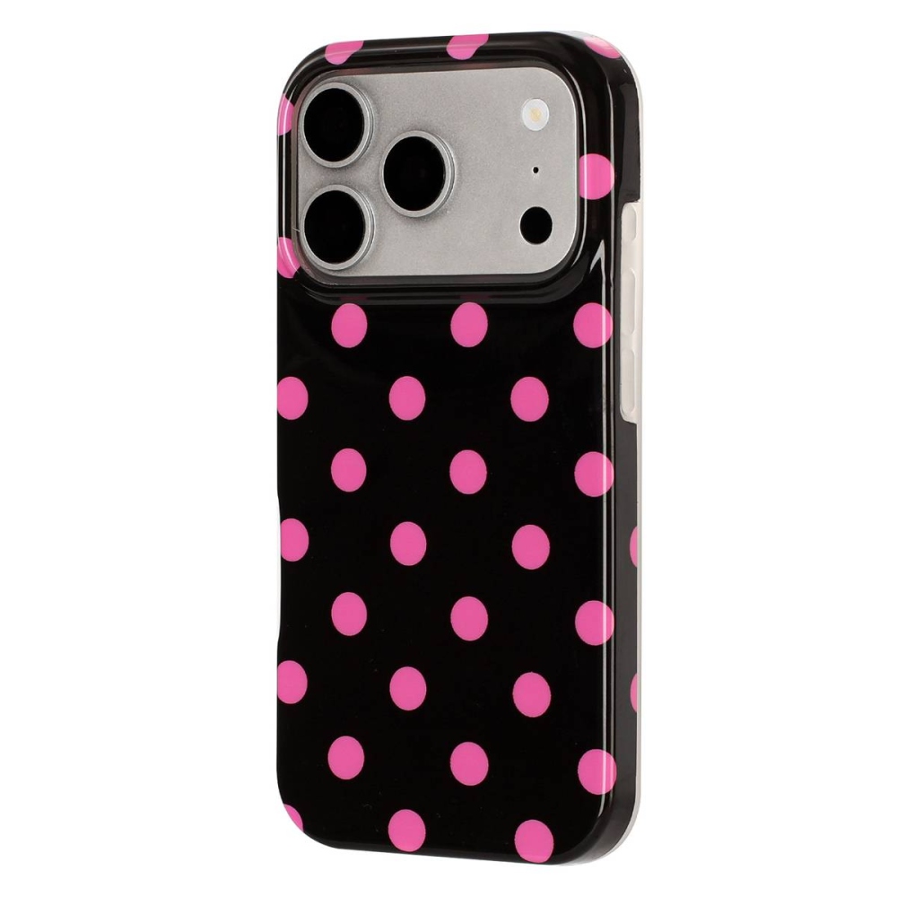 Retro Dot gelový obal na mobil iPhone 18 Pro Max/17 Pro Max - černý