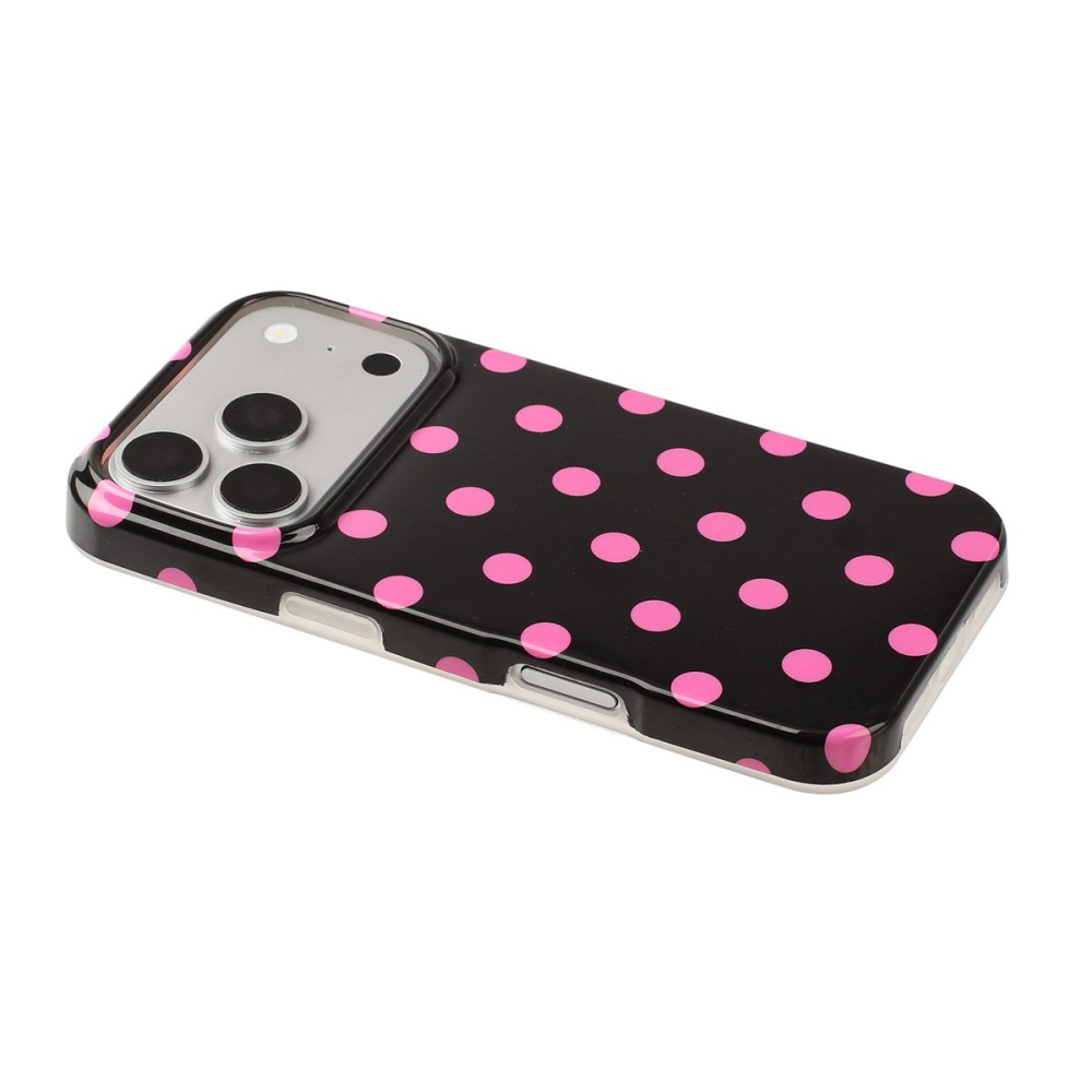 Retro Dot gelový obal na mobil iPhone 18 Pro Max/17 Pro Max - černý