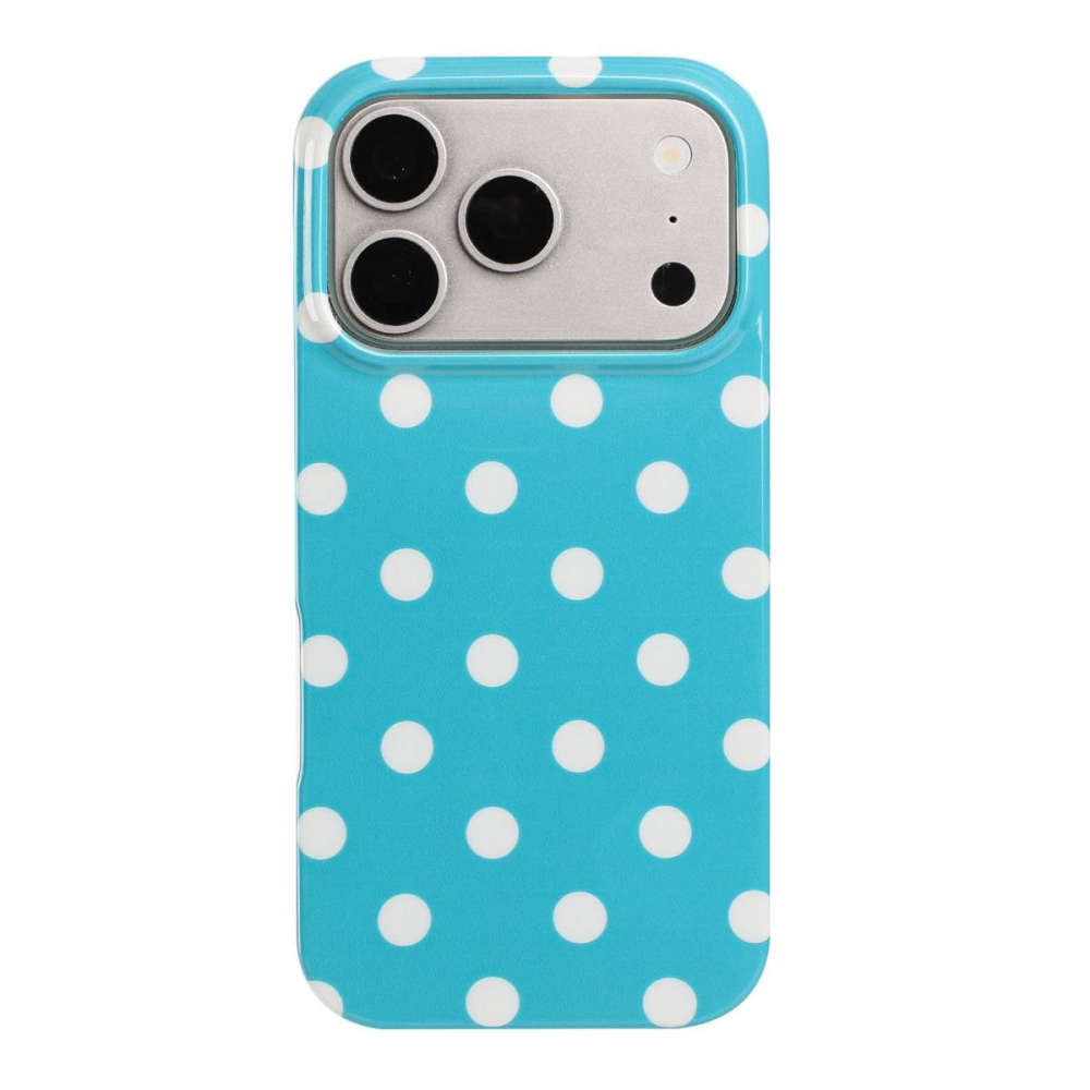 Retro Dot gelový obal na mobil iPhone 18 Pro Max/17 Pro Max - modrý