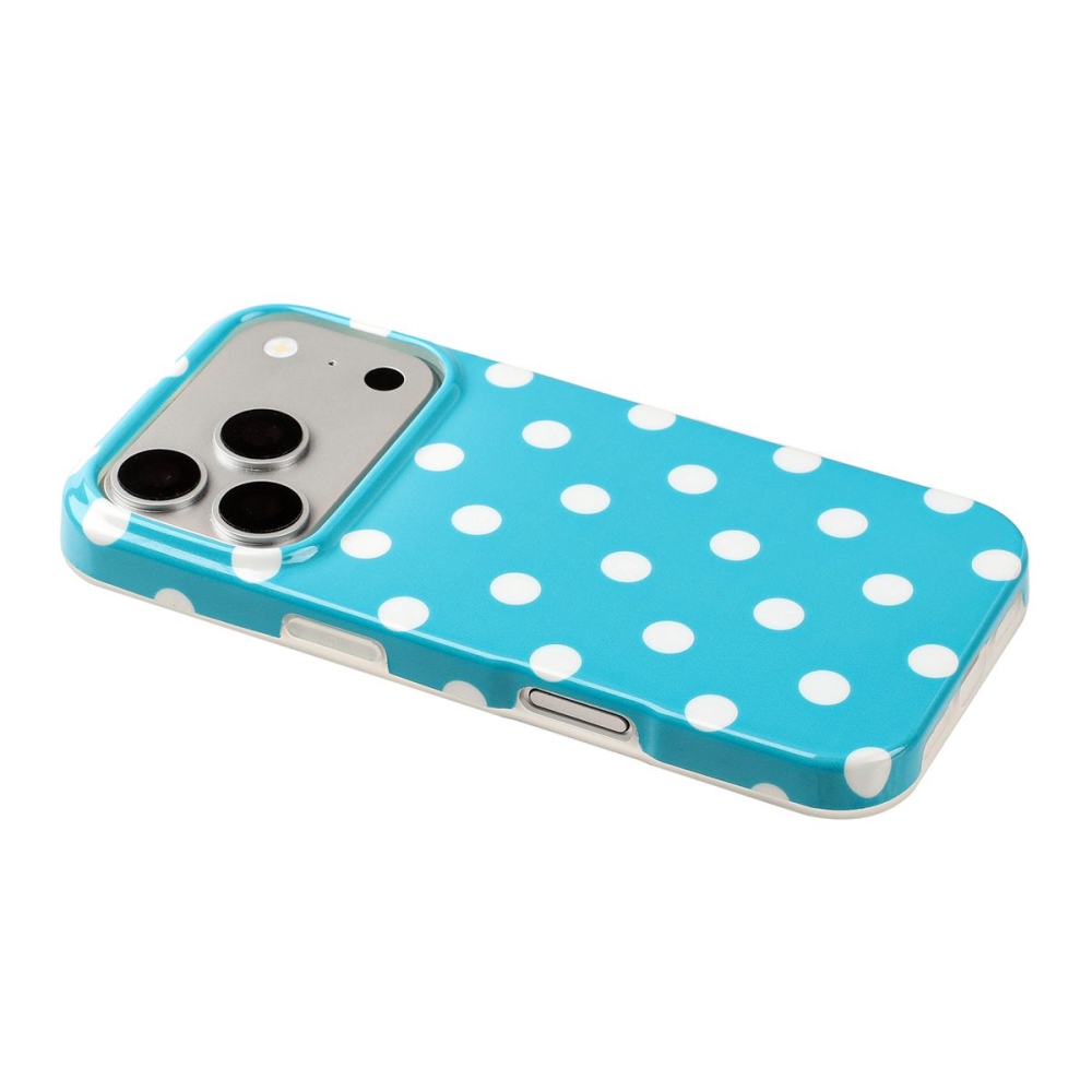 Retro Dot gelový obal na mobil iPhone 18 Pro Max/17 Pro Max - modrý
