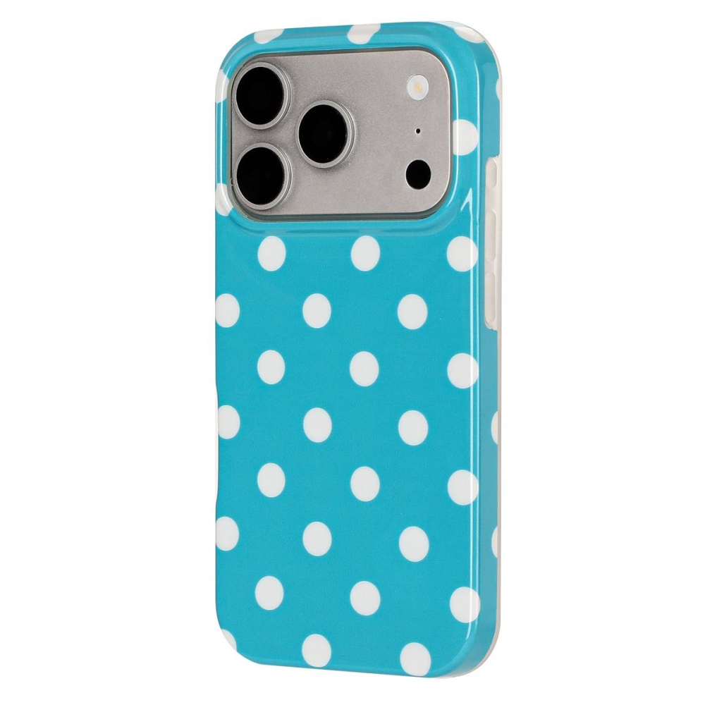 Retro Dot gelový obal na mobil iPhone 18 Pro Max/17 Pro Max - modrý
