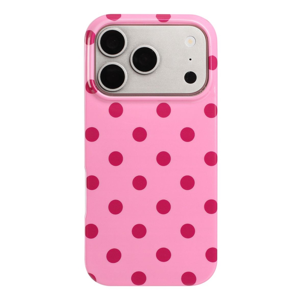 Retro Dot gelový obal na mobil iPhone 18 Pro Max/17 Pro Max - růžový