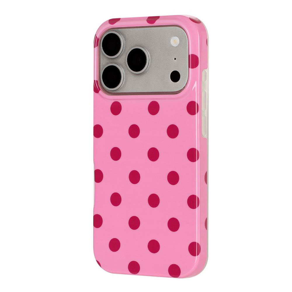 Retro Dot gelový obal na mobil iPhone 18 Pro Max/17 Pro Max - růžový