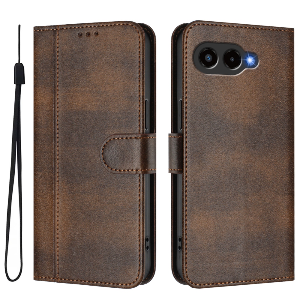 Retros knížkové pouzdro na T-Mobile T Phone 3 - hnědé