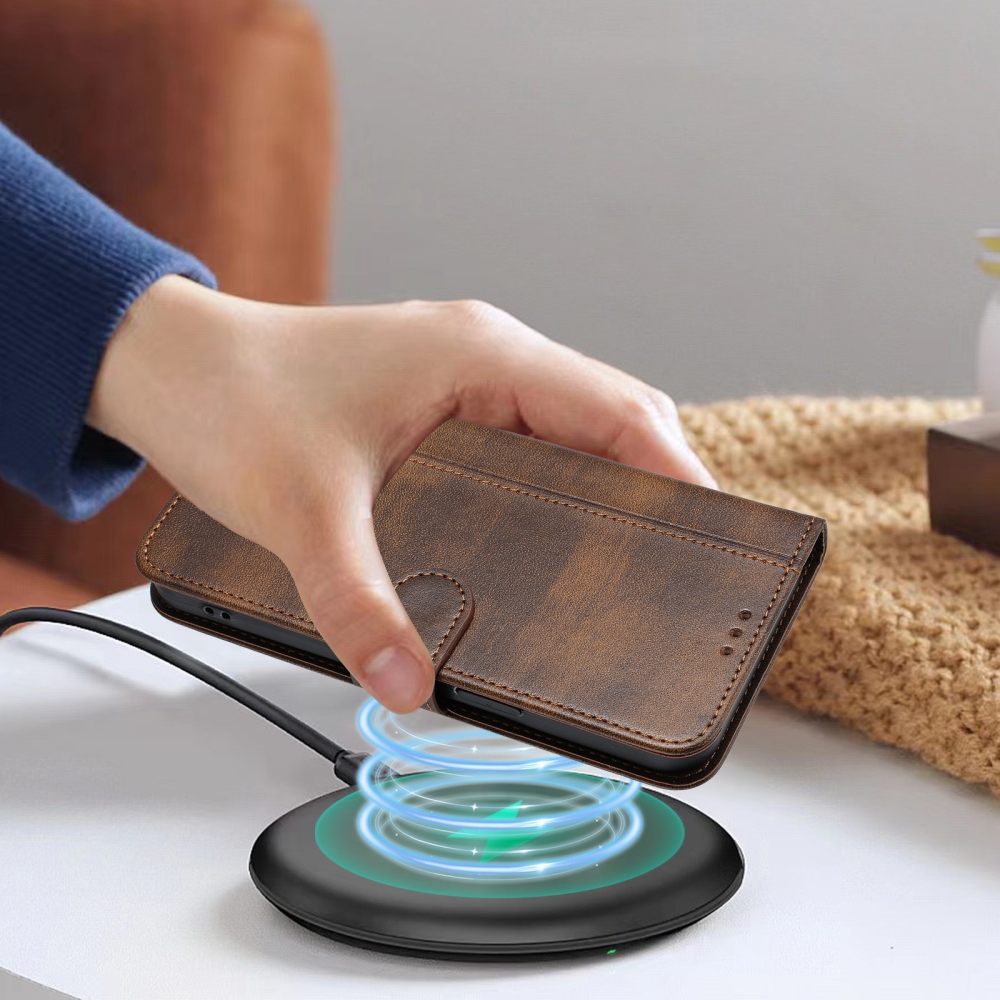 Retros knížkové pouzdro na T-Mobile T Phone 3 - hnědé