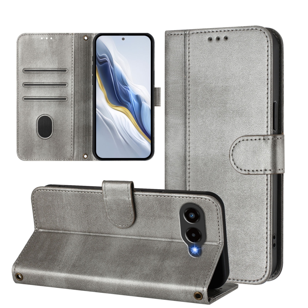 Retros knížkové pouzdro na T-Mobile T Phone 3 - šedé