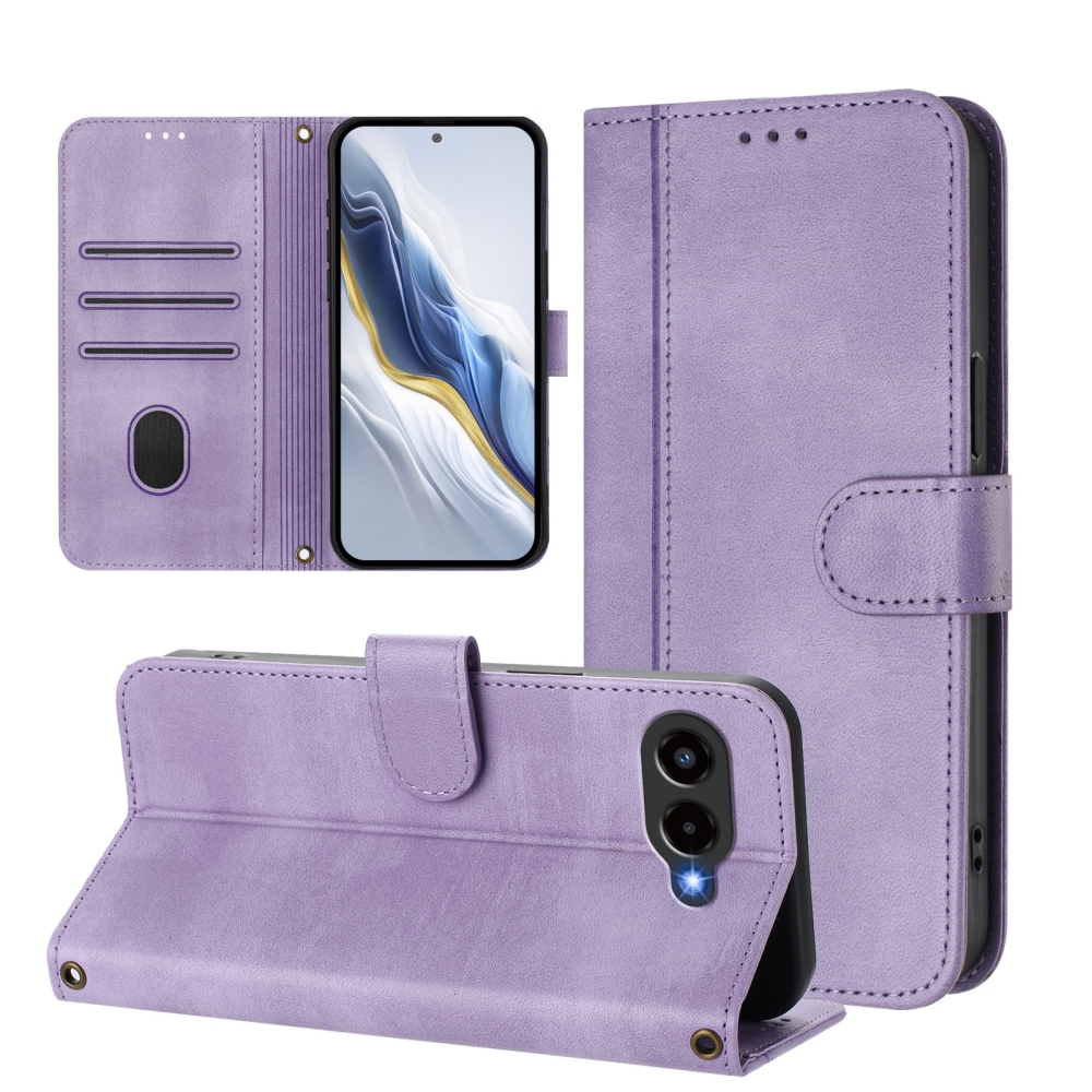 Retros knížkové pouzdro na T-Mobile T Phone 3 - světlefialové