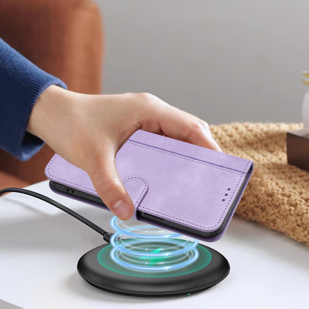 Retros knížkové pouzdro na T-Mobile T Phone 3 - světlefialové