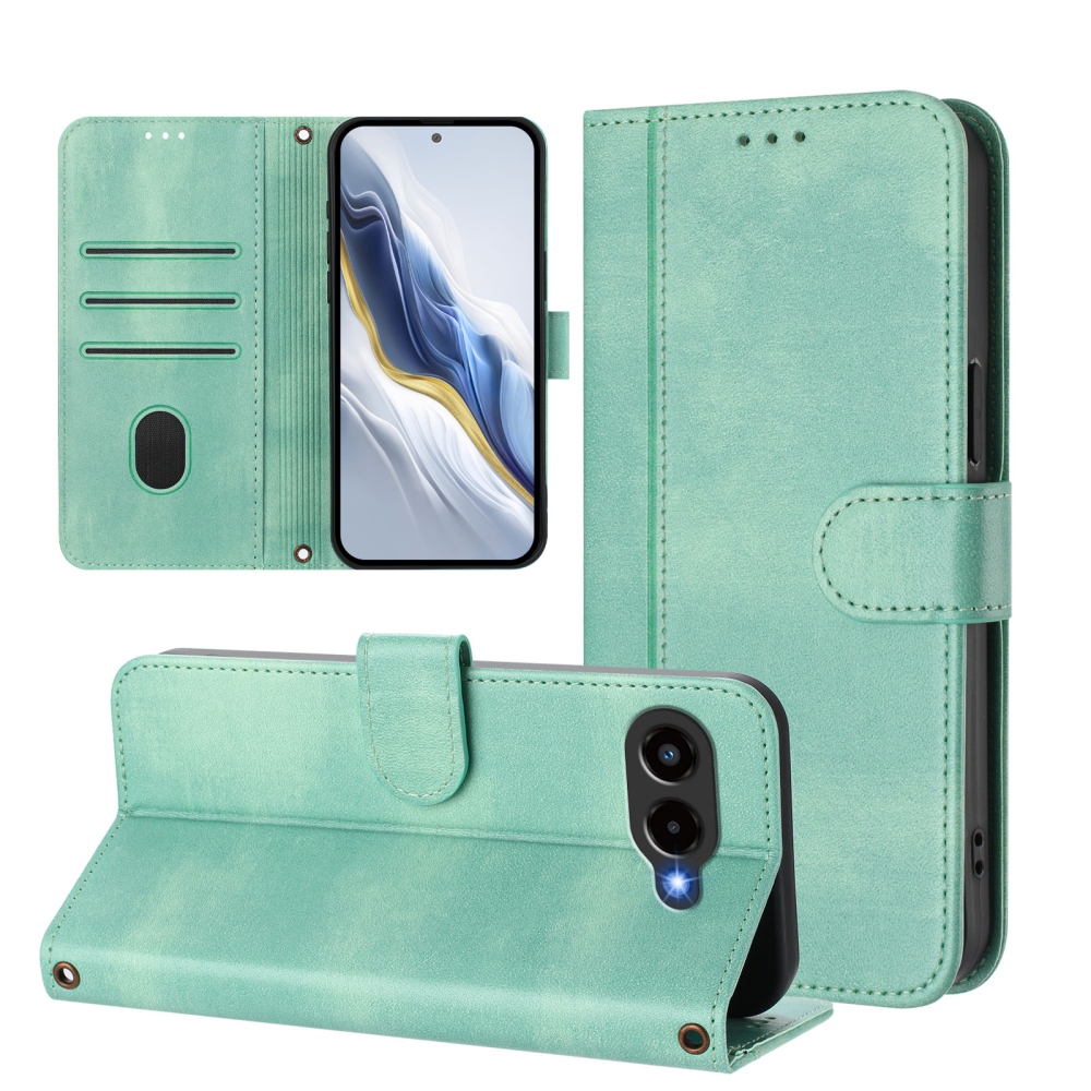 Retros knížkové pouzdro na T-Mobile T Phone 3 - světlezelené