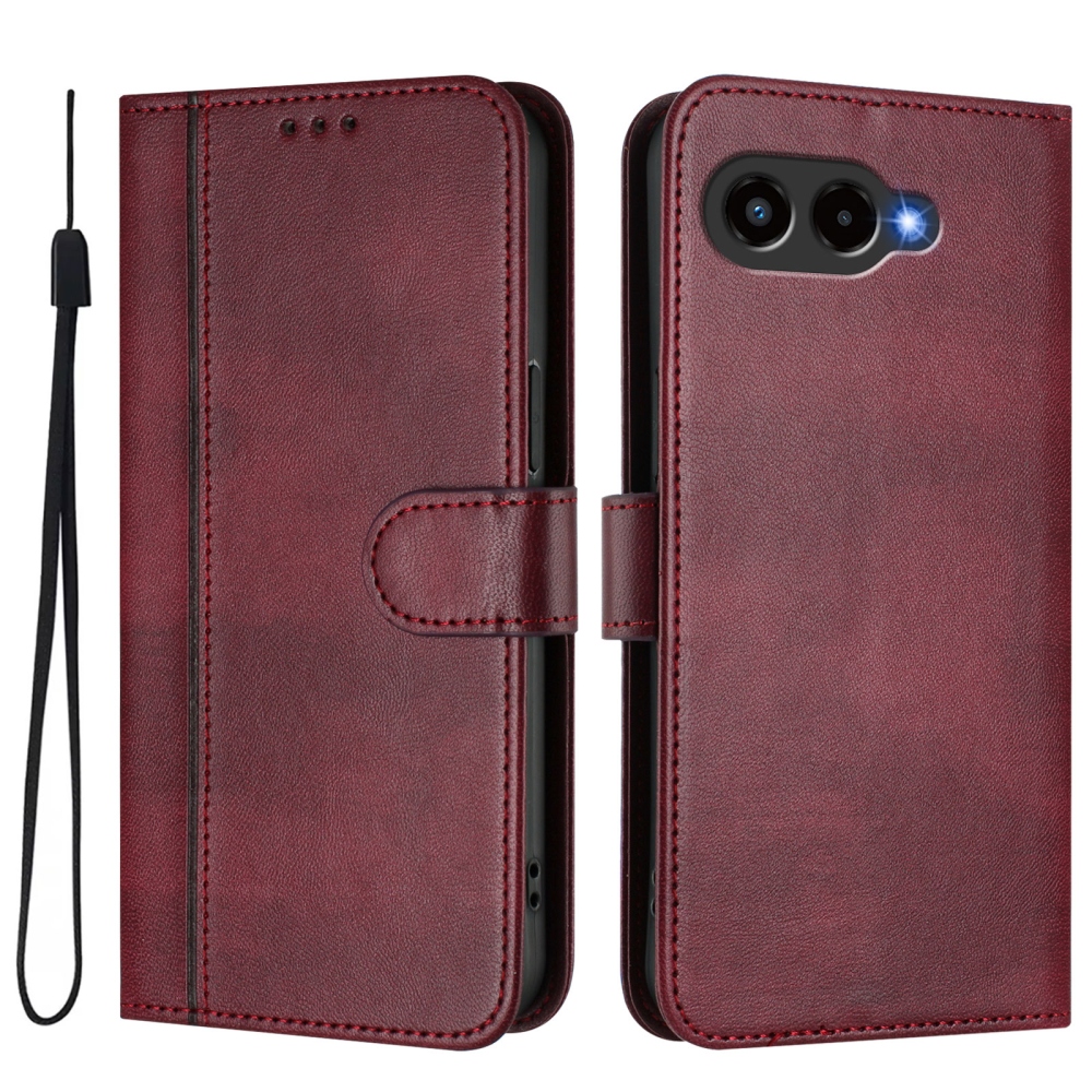 Retros knížkové pouzdro na T-Mobile T Phone 3 - vínové