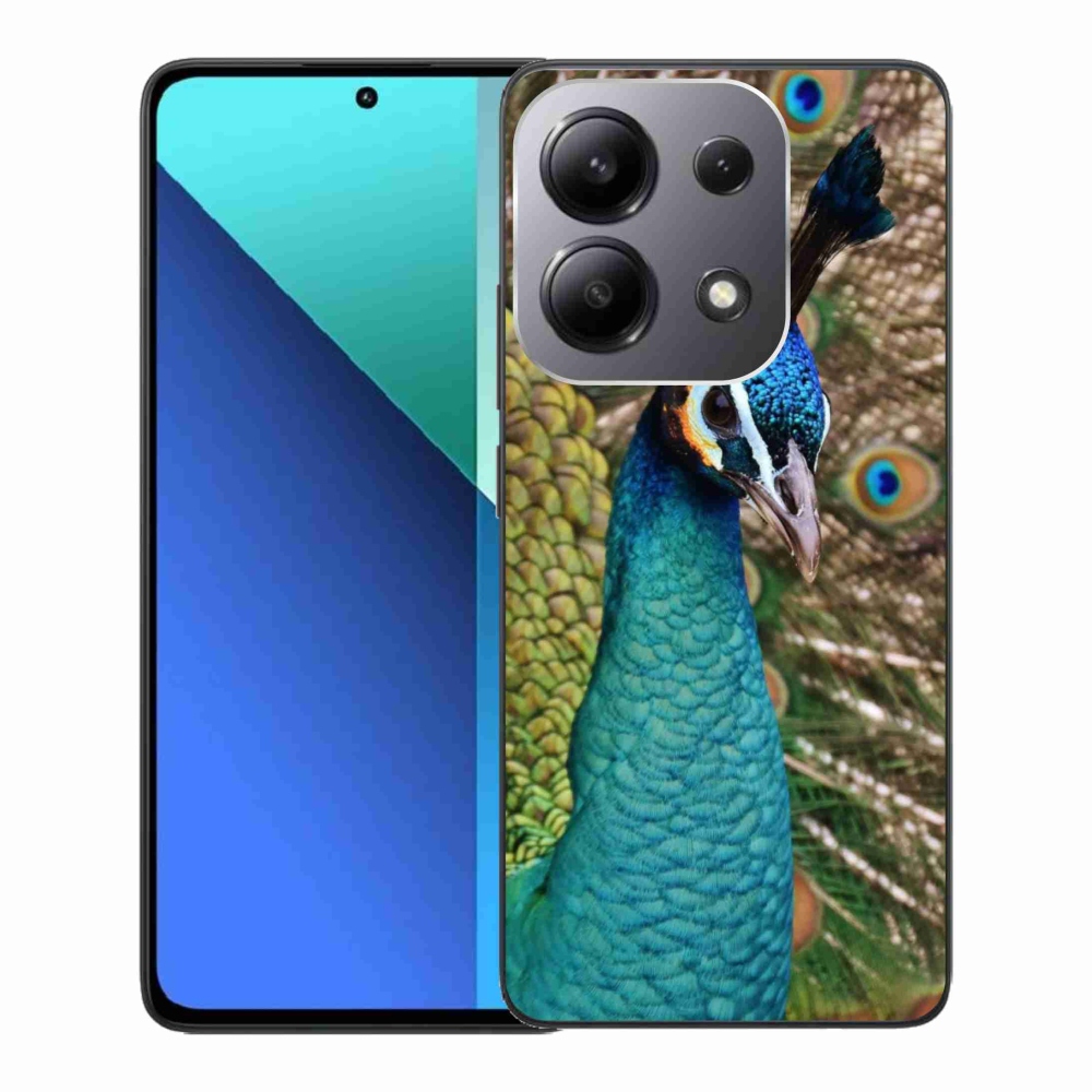 Gelový kryt mmCase na Xiaomi Redmi Note 13 - páv