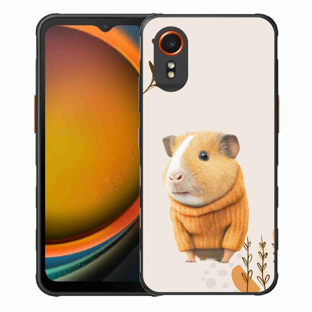 Gelový kryt mmCase na Samsung Galaxy Xcover 7 - morče ve svetru