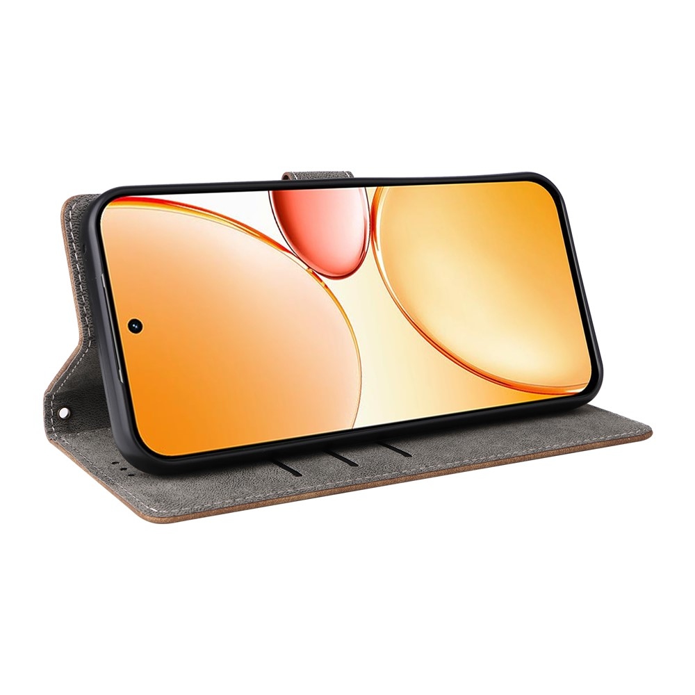 RFID knížkové pouzdro na Realme C83 - hnědé