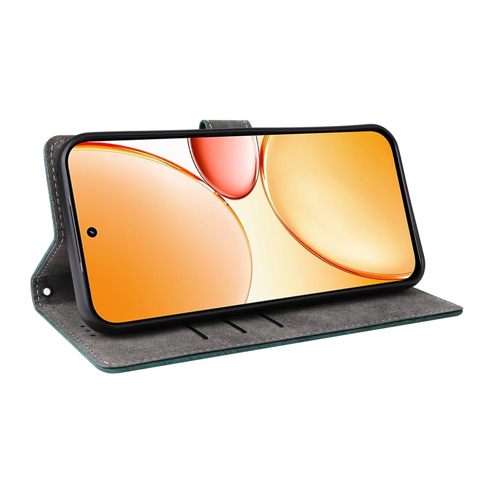 RFID knížkové pouzdro na Realme C83 - zelené