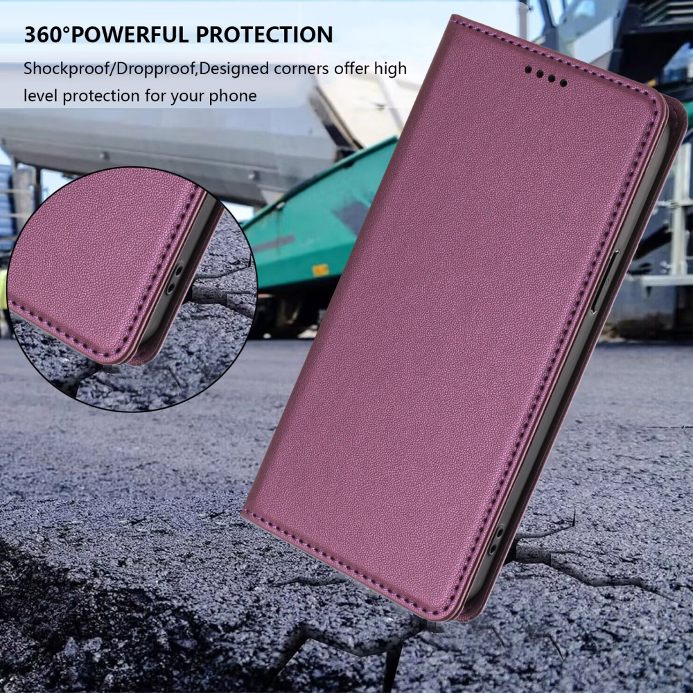 RFIDS knížkové pouzdro na Realme GT 8 Pro 5G - fialové