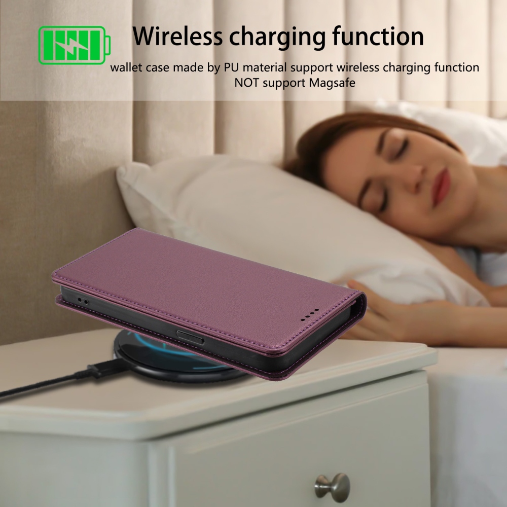 RFIDS knížkové pouzdro na Realme GT 8 Pro 5G - fialové