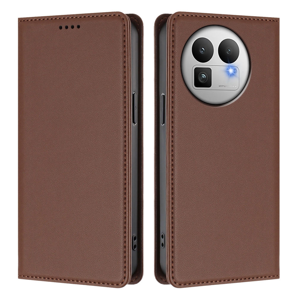 RFIDS knížkové pouzdro na Realme GT 8 Pro 5G - hnědé