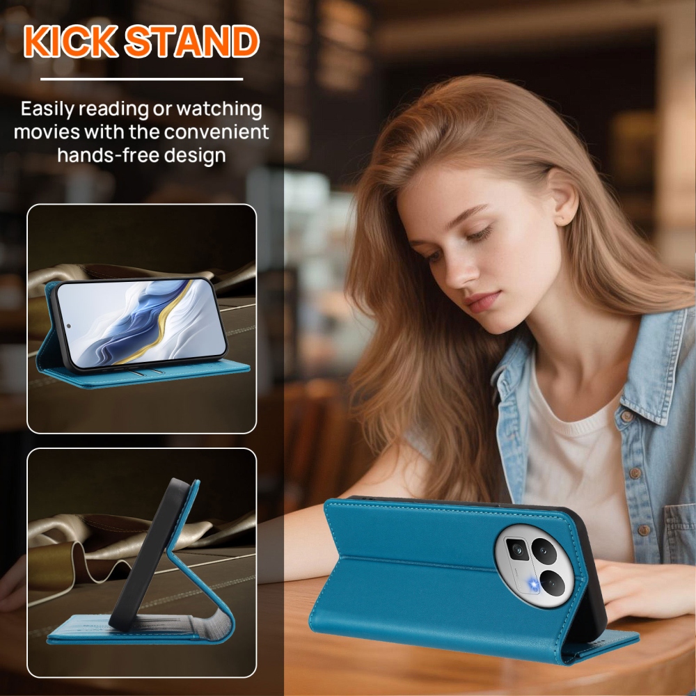 RFIDS knížkové pouzdro na Realme GT 8 Pro 5G - světlemodré