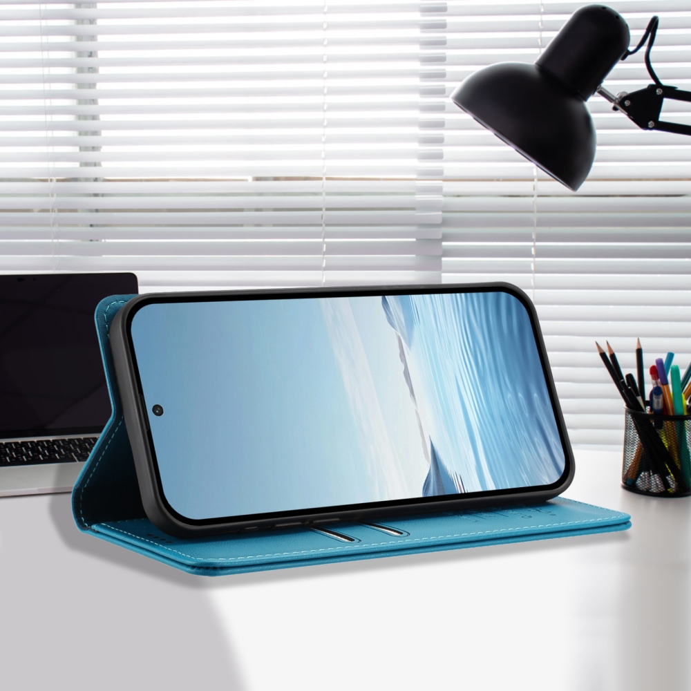 RFIDS knížkové pouzdro na Realme GT 8 Pro 5G - světlemodré