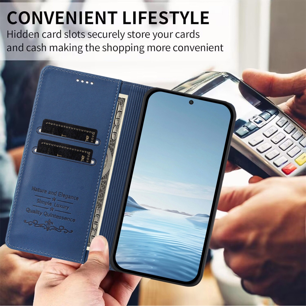 RFIDS knížkové pouzdro na Realme GT 8 Pro 5G - tmavěmodré