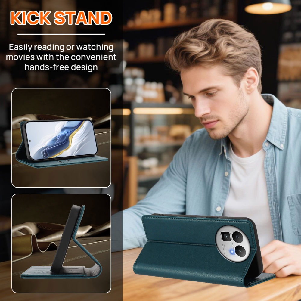 RFIDS knížkové pouzdro na Realme GT 8 Pro 5G - zelené