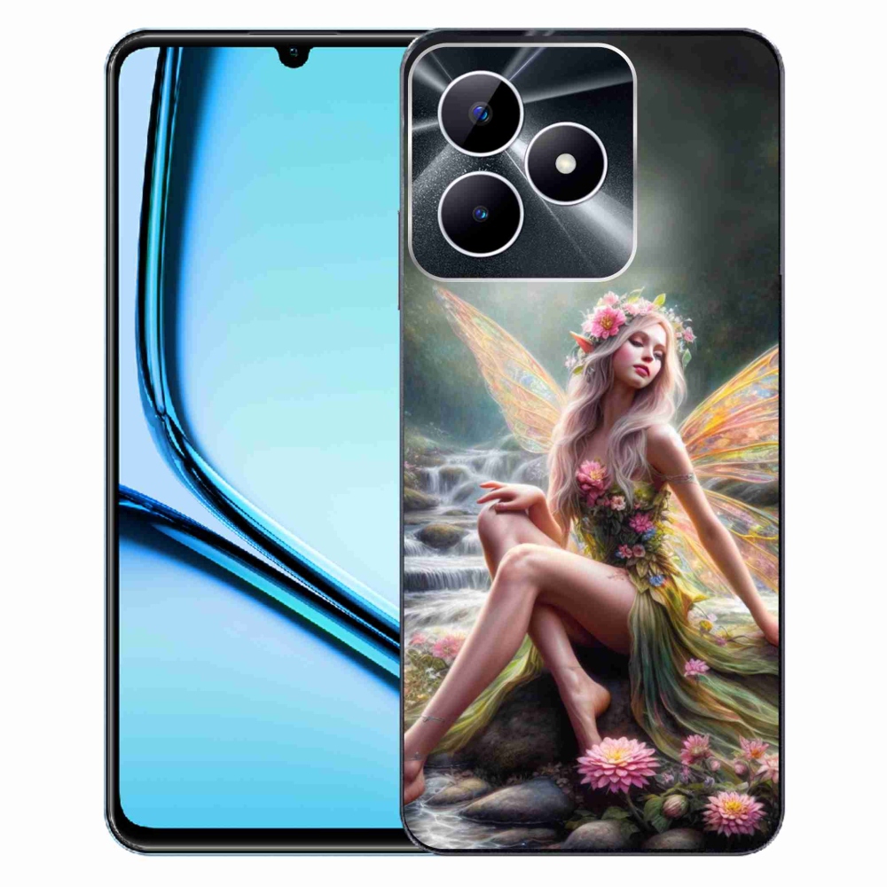 Gelový kryt mmCase na Realme Note 50 - motýlí žena 1
