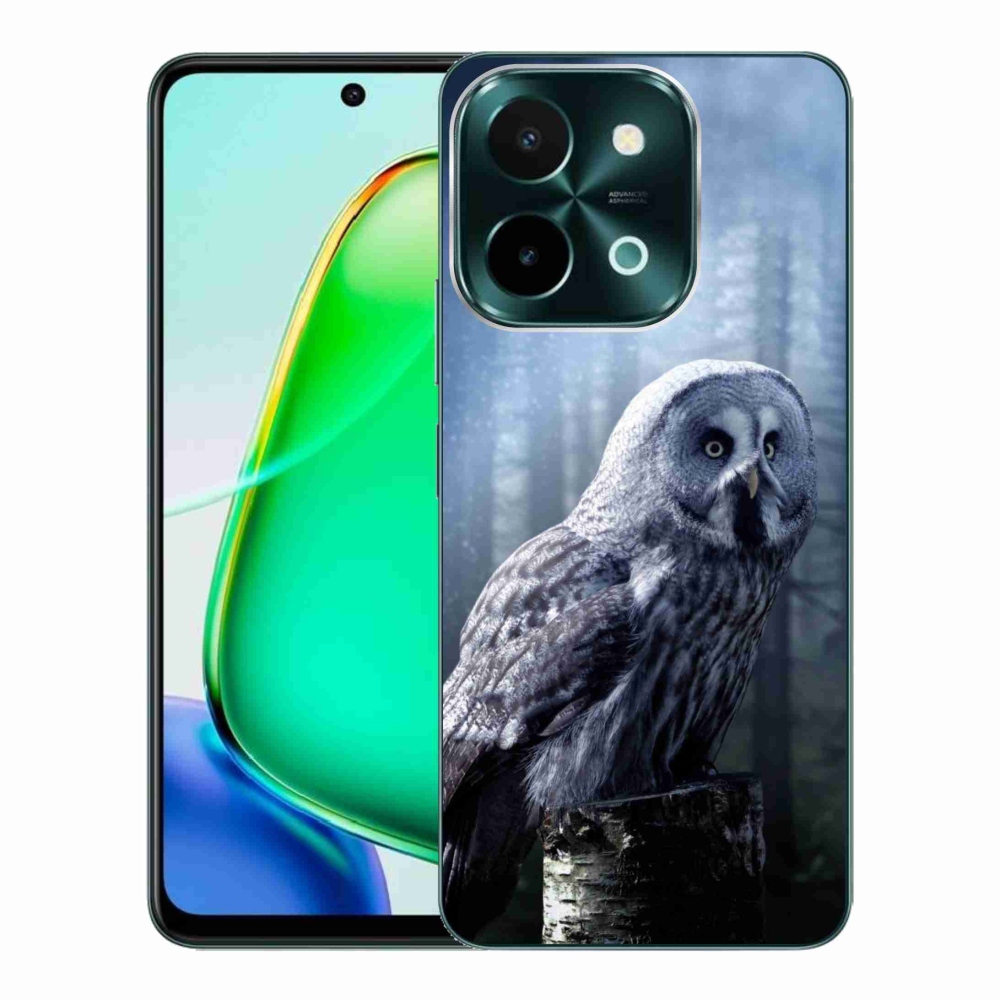 Gelový kryt mmCase na Vivo Y28 - sova