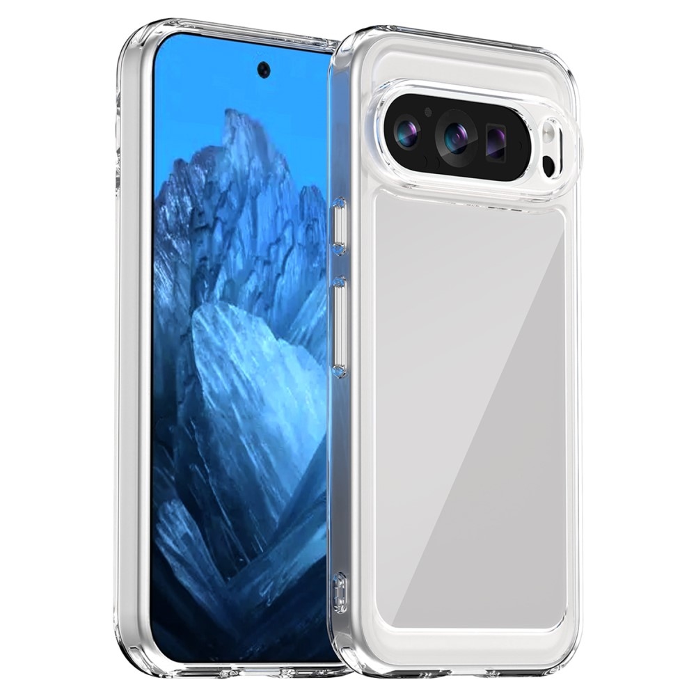 Gelový obal s pevnými zády na Google Pixel 9/9 Pro - průhledný