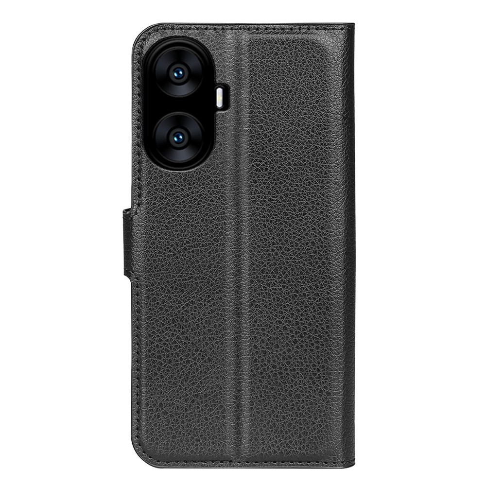 Litchi knížkové pouzdro na Realme C55 - černé