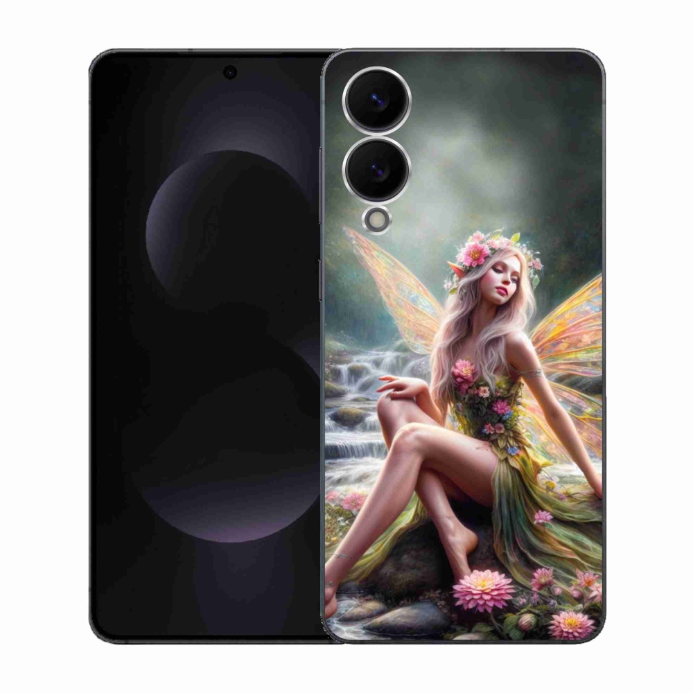 Gelový kryt mmCase na Samsung Galaxy S25 Edge - motýlí žena 1