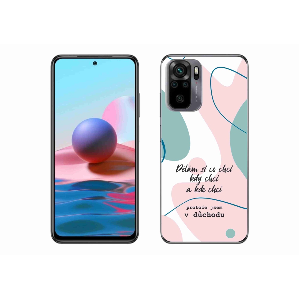 Gelový kryt mmCase na Xiaomi Redmi Note 10 4G - vtipný text 10 bílé pozadí