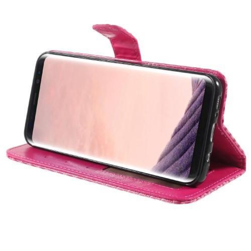 Rhomb peněženkové pouzdro na Samsung Galaxy S8 Plus - rose
