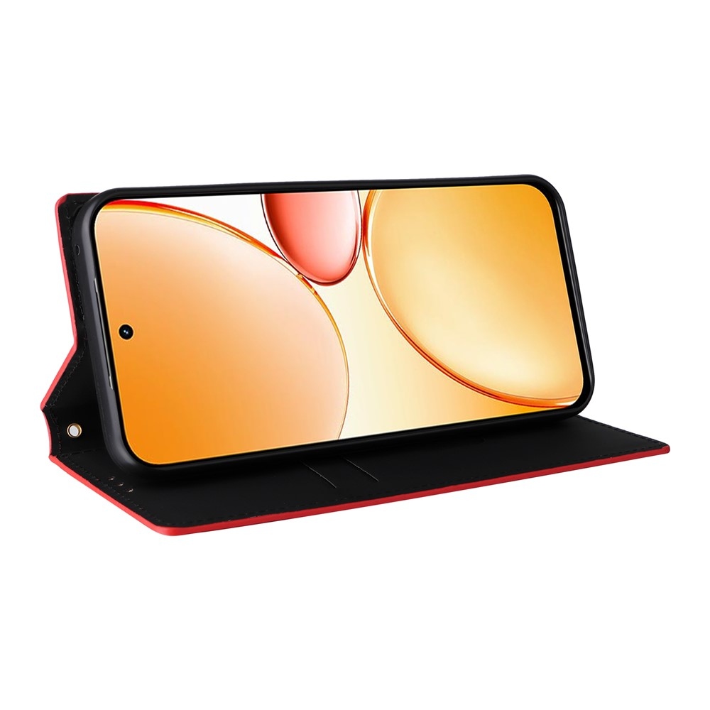 Rhombus knížkové pouzdro na Realme C83 - červené