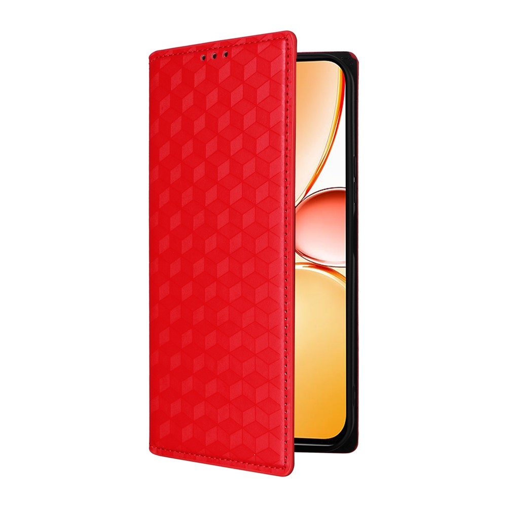 Rhombus knížkové pouzdro na Realme C83 - červené