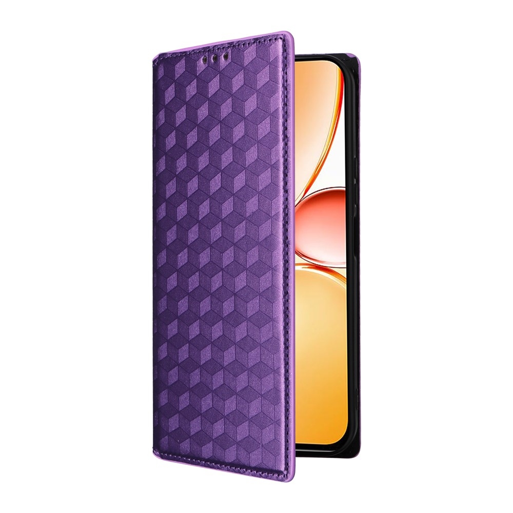 Rhombus knížkové pouzdro na Realme C83 - fialové