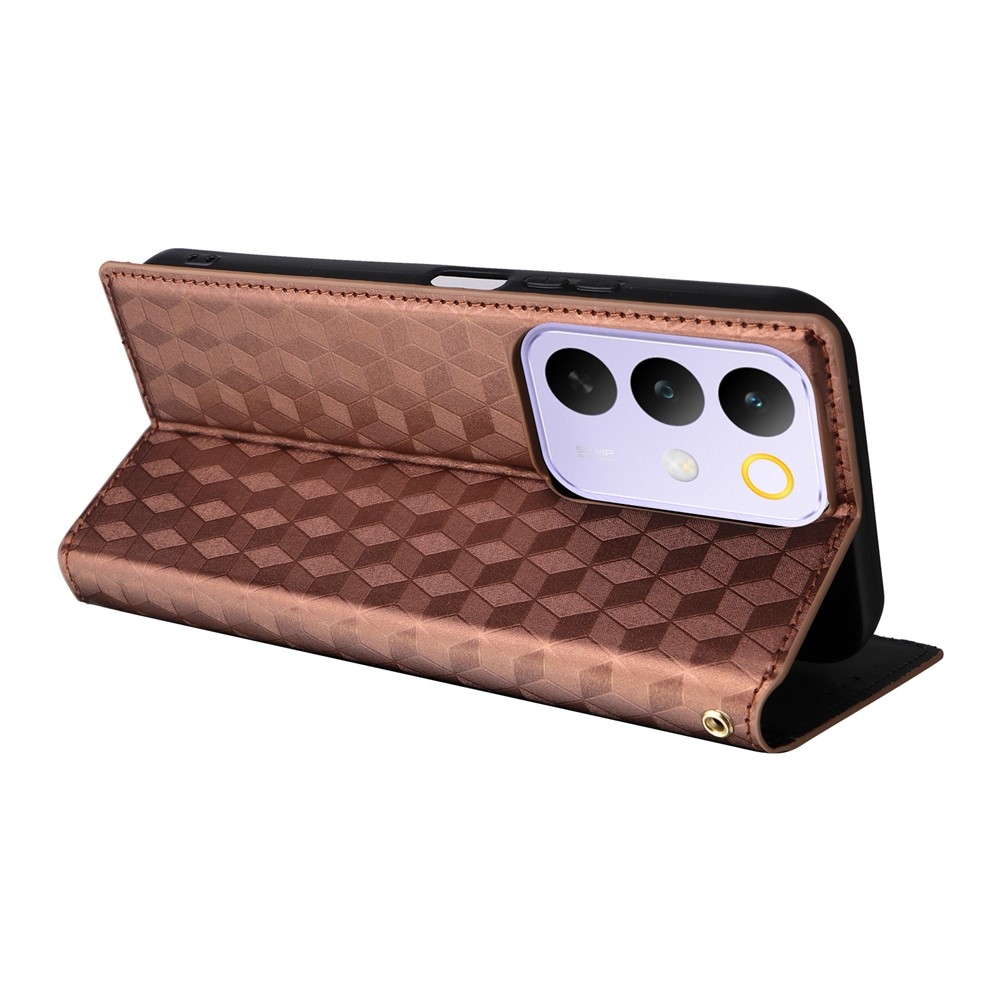 Rhombus knížkové pouzdro na Realme C83 - hnědé