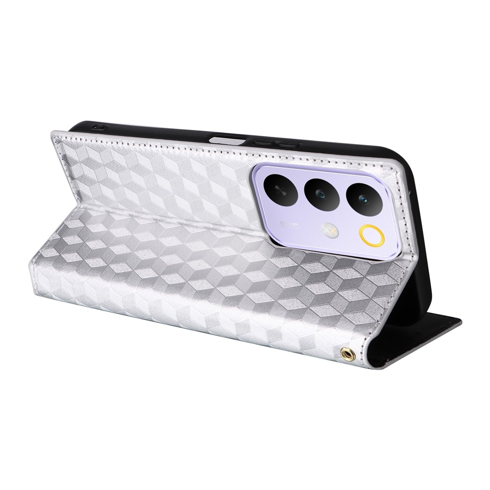 Rhombus knížkové pouzdro na Realme C83 - stříbrné