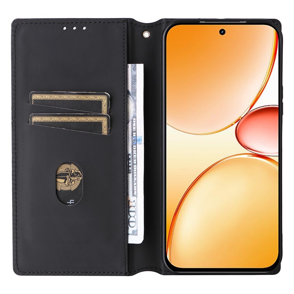 Rhombus knížkové pouzdro na Realme C83 - stříbrné